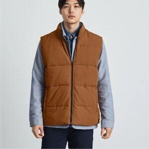 Everlane The ReNew Puffer Vest in Toasted Almond Men’s Sz M